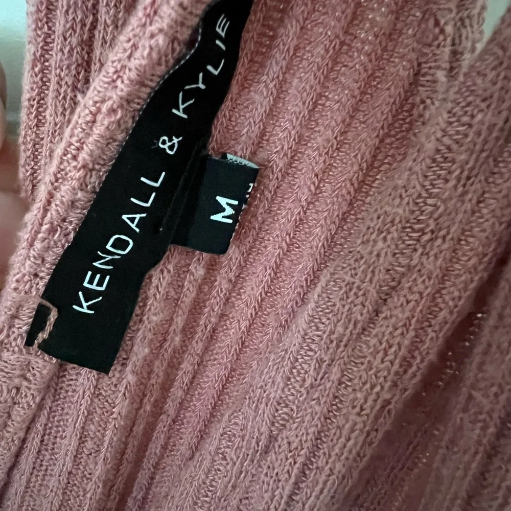 Kendall & Kylie Ribbed Mauve Summer Dress - Picture 4 of 4